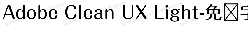 Adobe Clean UX Light字体转换